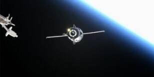 Arrival of Cutting-Edge Cargo Craft at Space Station A: Advancing Space Delivery Technology